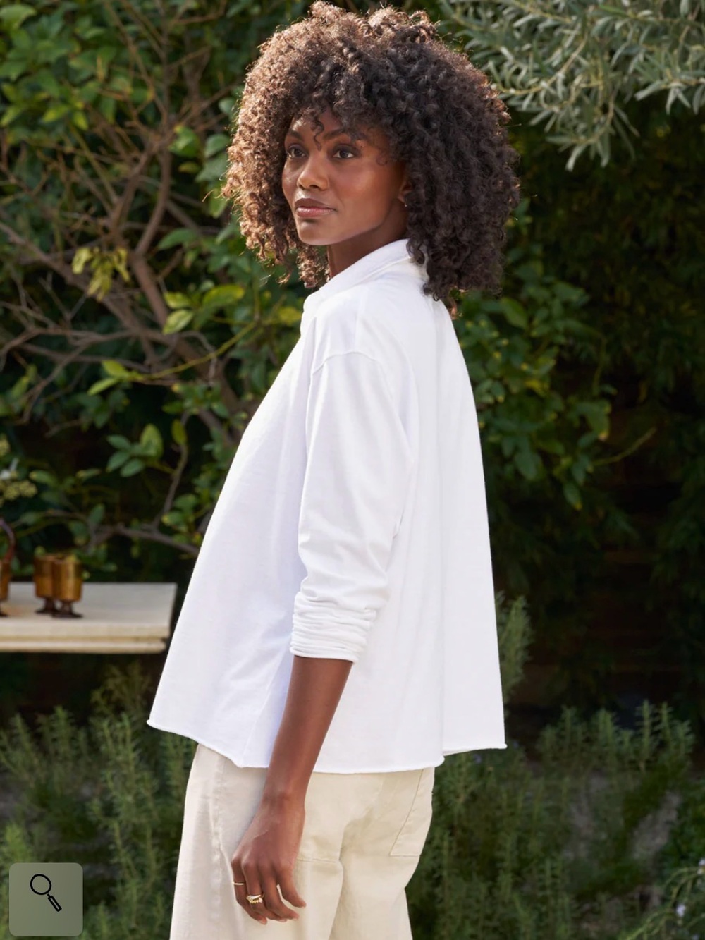 🆕Frank & Eileen Patrick Popover Henley in White - Picture 3 of 8